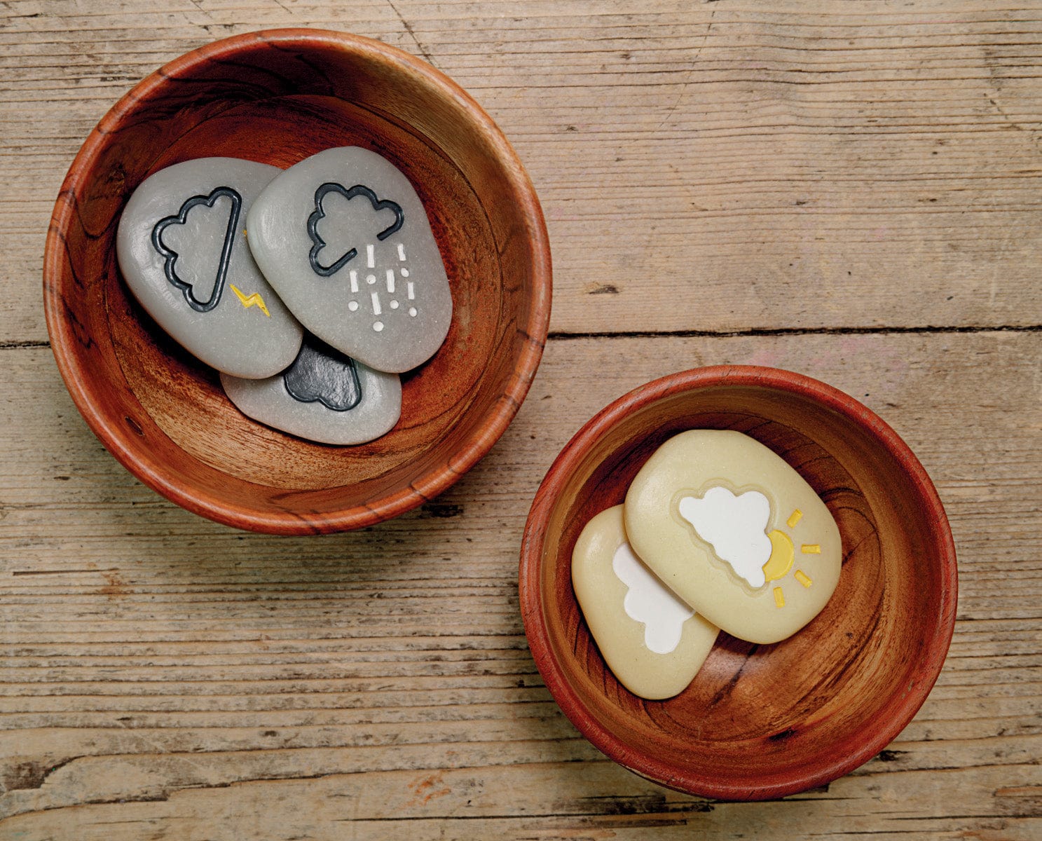 Yellow Door Sensory Play Weather Stones (Set of 10)