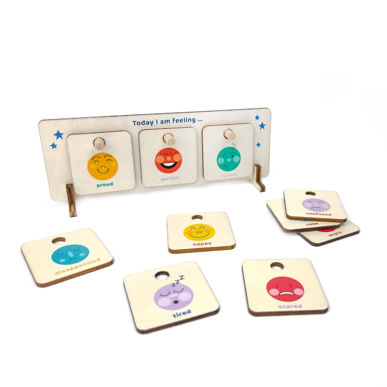 Cotton Twist Wooden Feelings Chart | The Playful Peacock