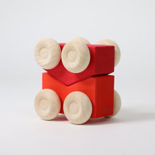 Grimm's Stacking Cars RED (2 pcs)