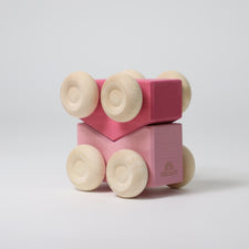 Grimm's Stacking Cars PINK (2 pcs)