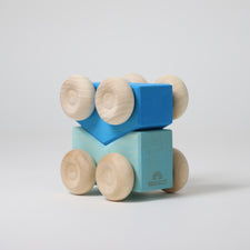 Grimm's Stacking Cars BLUE (2 pcs)
