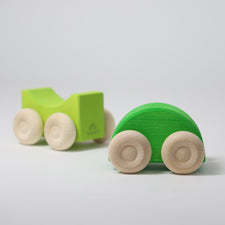 Grimm's Stacking Cars GREEN (2 pcs)