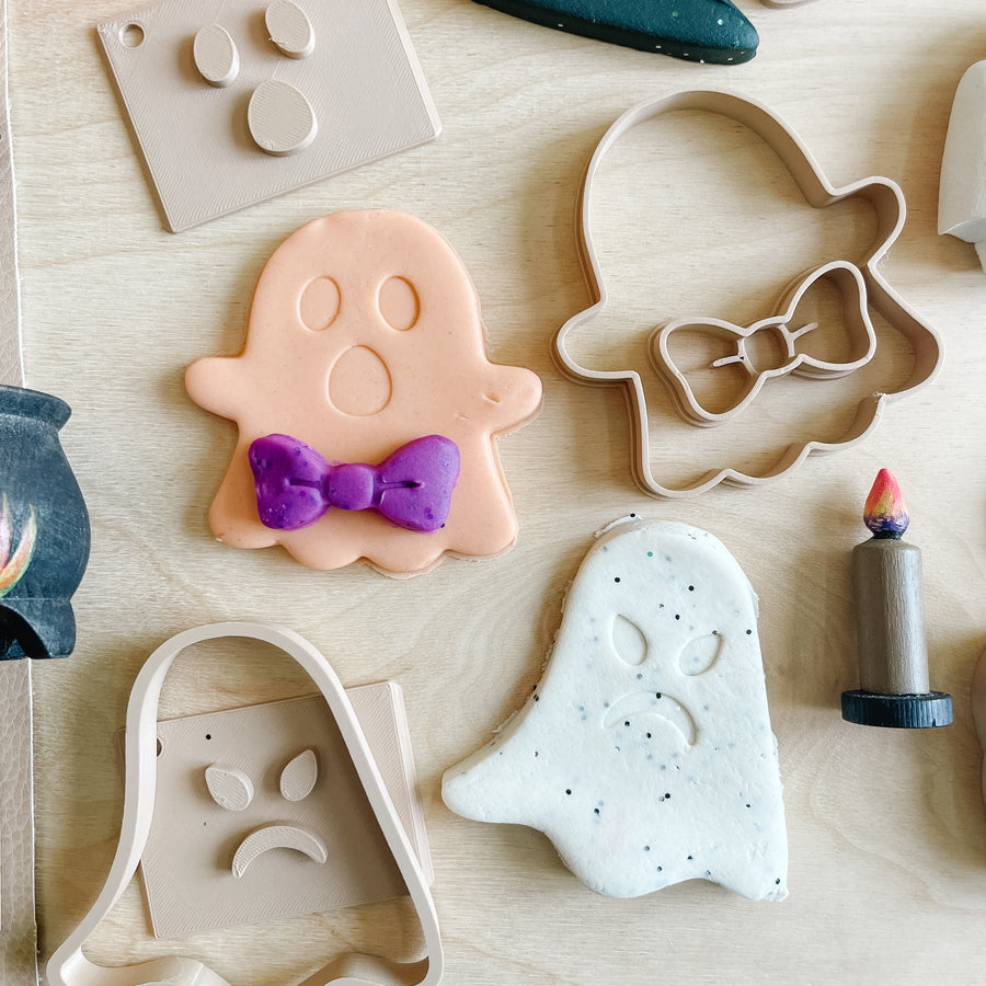 Halloween Ghost Eco Stamp and Cutter Playdough Set