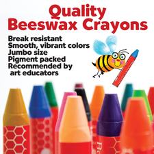 World Colours - 15 Beeswax Crayons with Skin Tones