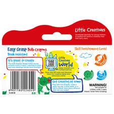 Little Creatives Easy Grasp Washable Bulb Crayons (Set of 4)