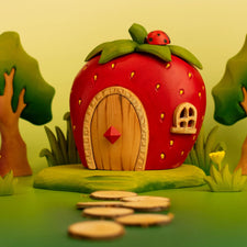 PRE-ORDER Bumbu Wooden Strawberry House