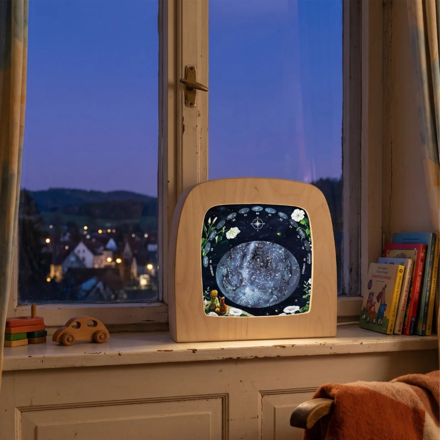 Toverlux Silhouette | Star Map Northern Hemisphere Sonne Mond und Erde