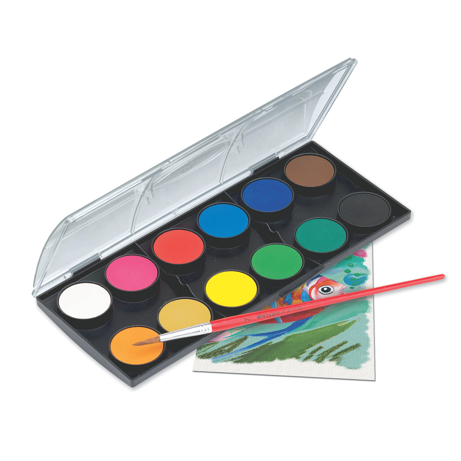 Watercolour Paint Set - 12 Highly Pigmented Colours