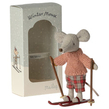 Maileg Winter Mouse with Ski Set (Big Sister)