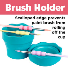 Clic & Go Collapsable Water Cup For Painting (Turquoise)