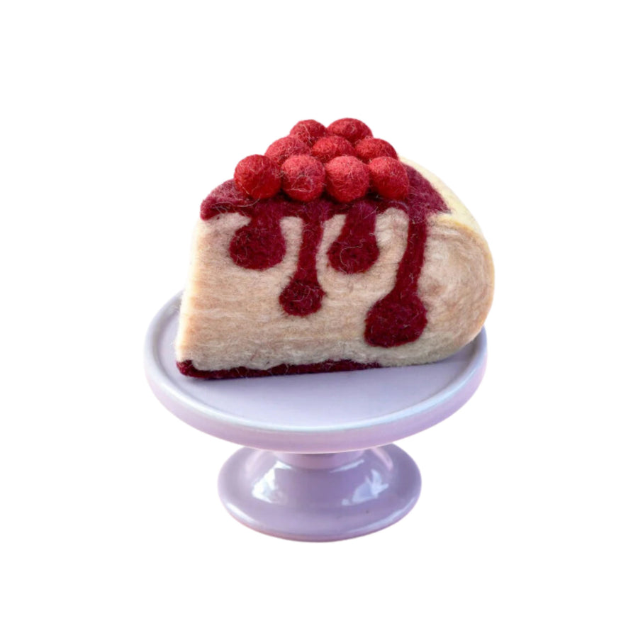 Felt Berry Cheesecake Slice | Play Food