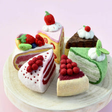 Felt Red Velvet Cake Slice | Play Food