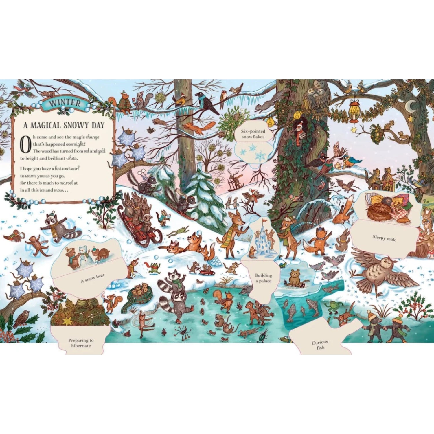 Here We Go Round the Woodland Year: Over 60 Flaps | Hardcover