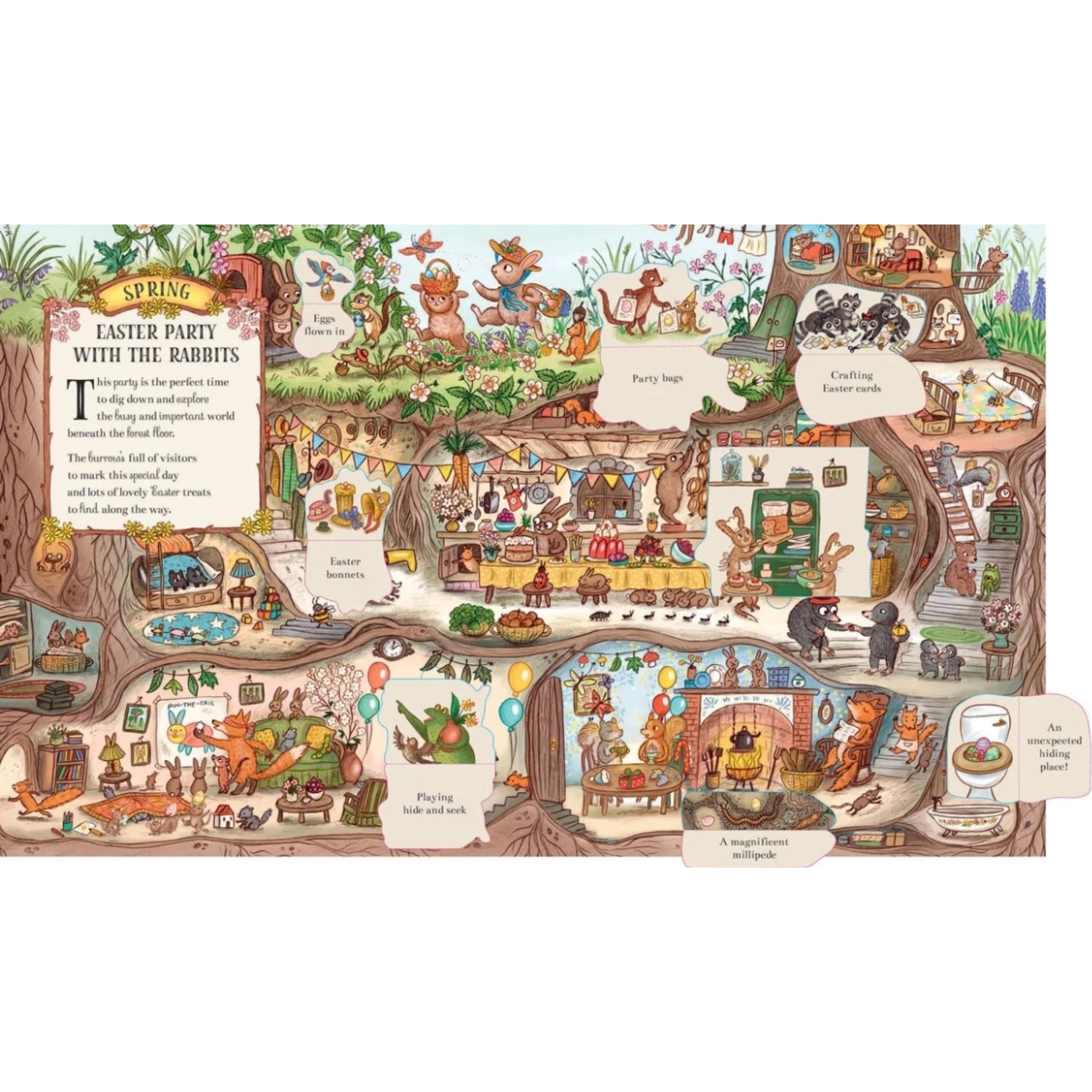 Here We Go Round the Woodland Year: Over 60 Flaps | Hardcover