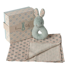 Maileg Rabbit Rattle Set (Mint)