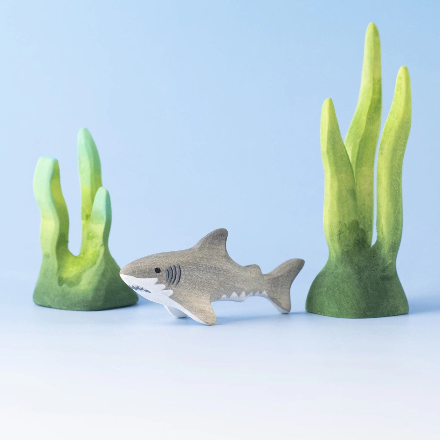 Bumbu Wooden Toy Shark Family Set