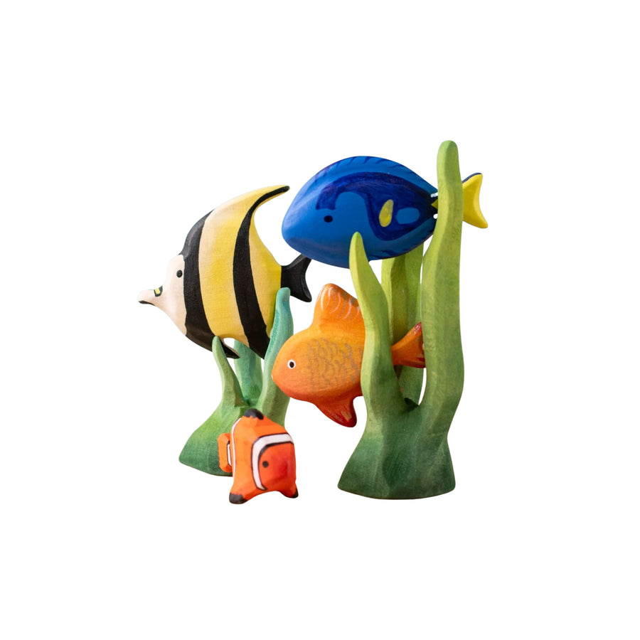 Bumbu Wooden Tropical Fishes Set