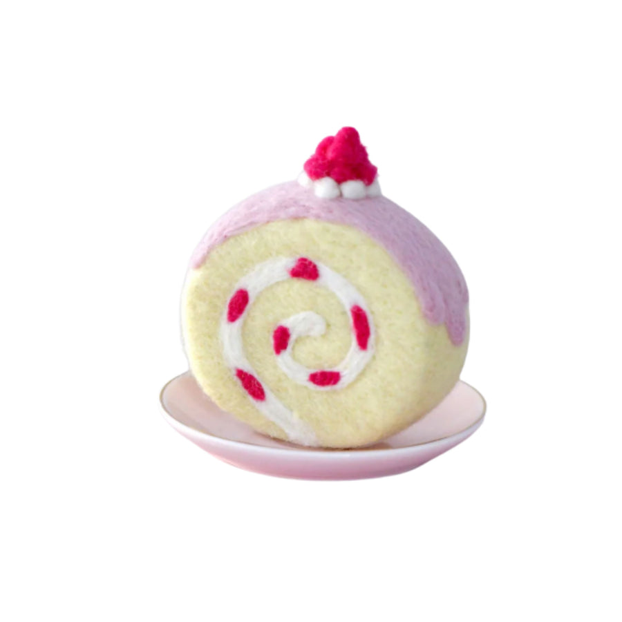Felt Strawberry Swiss Roll | Play Food