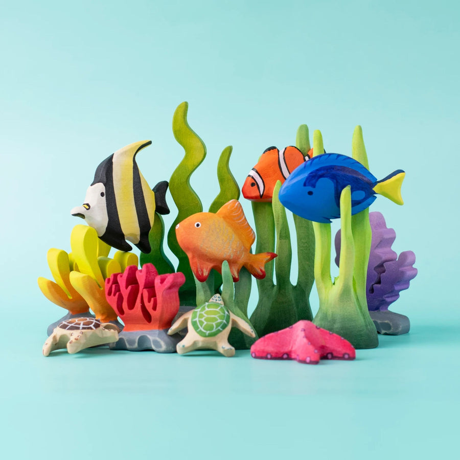 Bumbu Wooden Tropical Fishes Set
