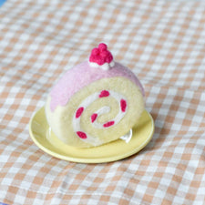 Felt Strawberry Swiss Roll | Play Food