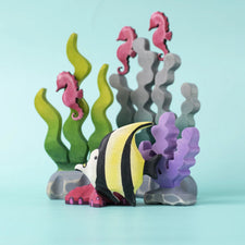 Bumbu Wooden Tropical Fishes Set