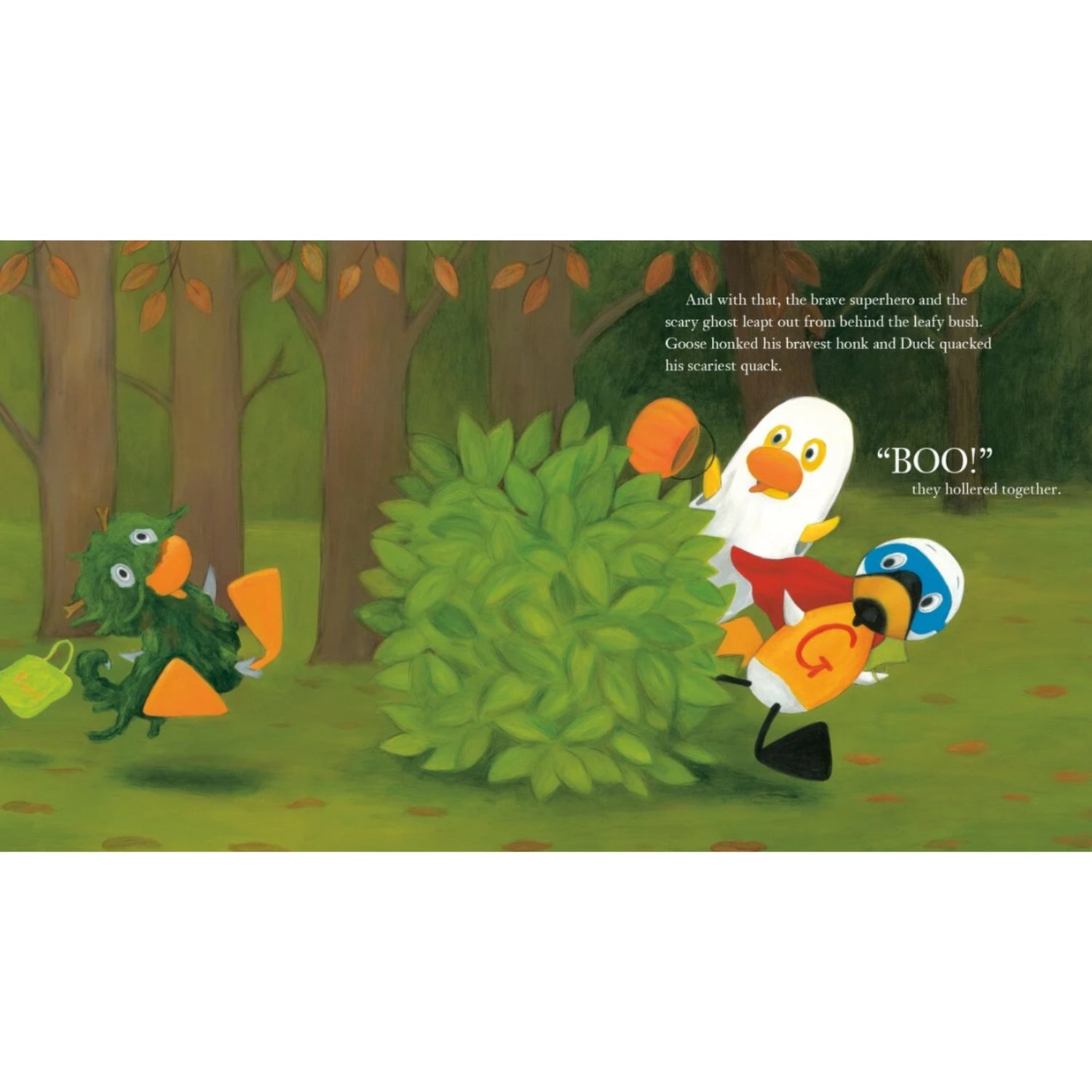 Duck & Goose, Honk! Quack! Boo!: A Halloween Story with Fun Stickers | Hardcover