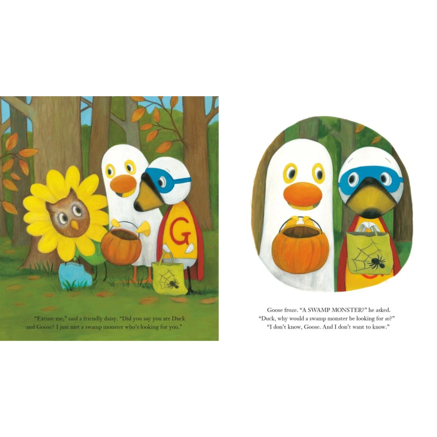 Duck & Goose, Honk! Quack! Boo!: A Halloween Story with Fun Stickers | Hardcover