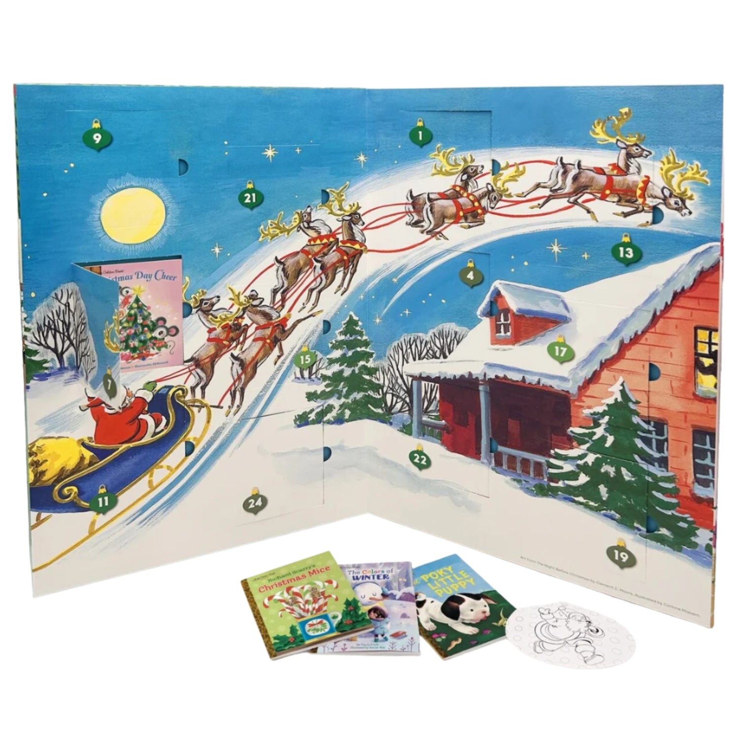 Little Golden Books Advent Calendar: Countdown to Christmas: With 24 Winter Holiday Books
