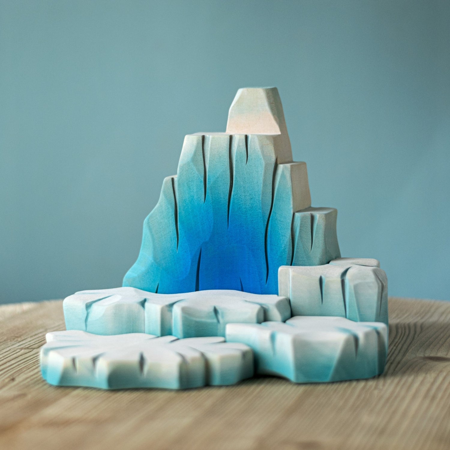 Bumbu Wooden Toy Harp Seal Family and Iceberg Set