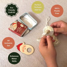 Make Your Own Pom Pom Santa Decoration Kit