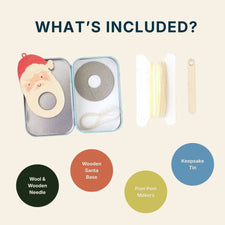 Make Your Own Pom Pom Santa Decoration Kit