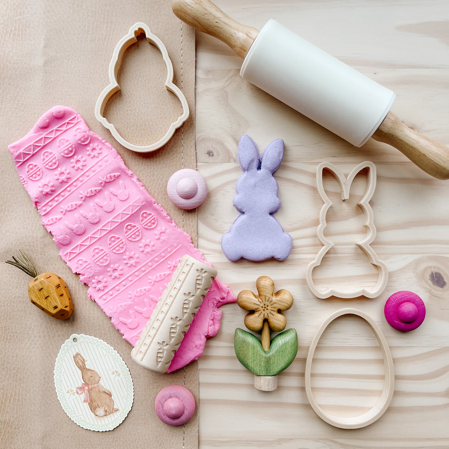 Easter Eco Cutter & Roller Playdough Set