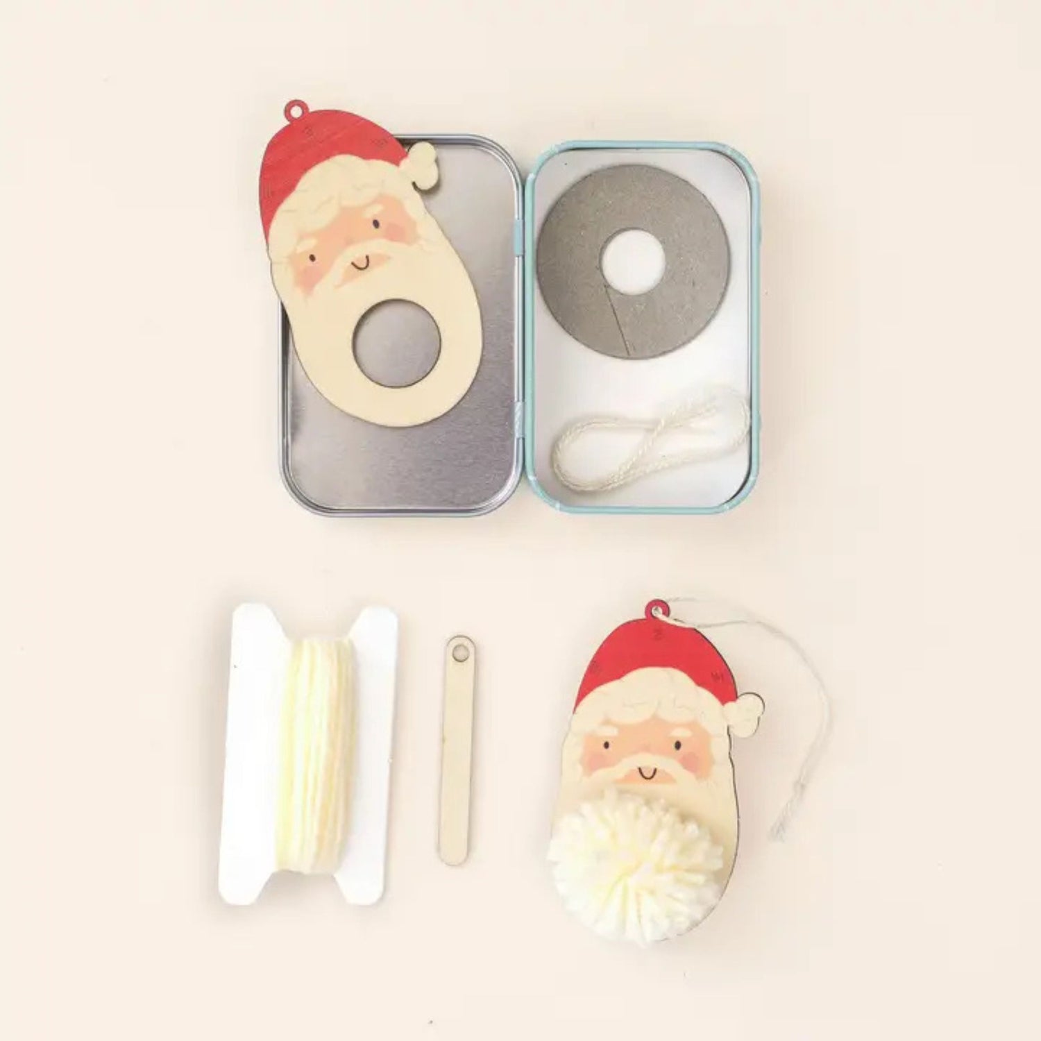 Make Your Own Pom Pom Santa Decoration Kit