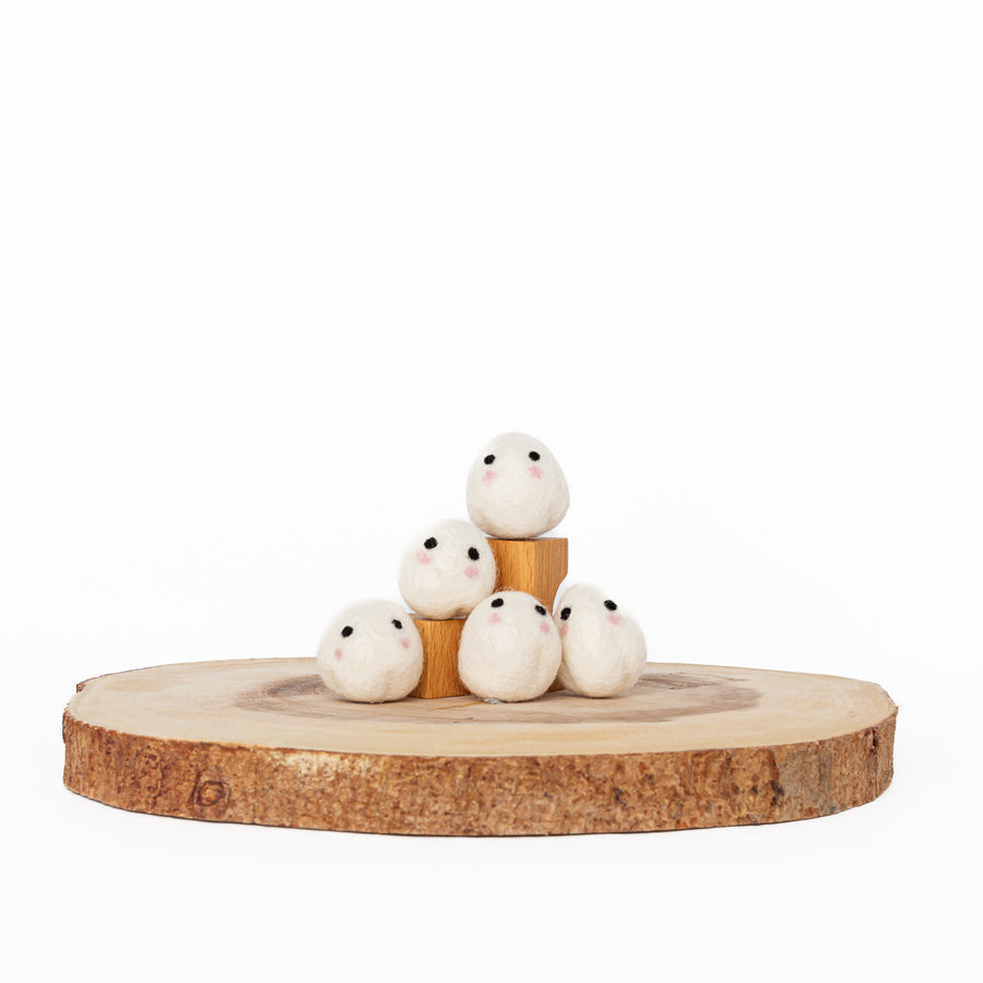 Felt Cute Ghosts Loose Parts (5 pcs)