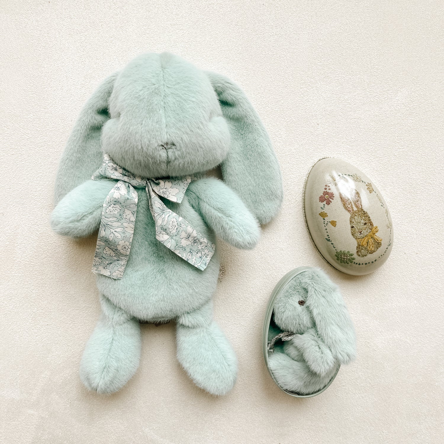 Maileg Mini Plush Bunny (Mint)