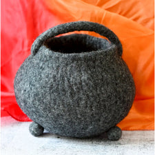 Black Felt Witch's Cauldron Bag | Halloween