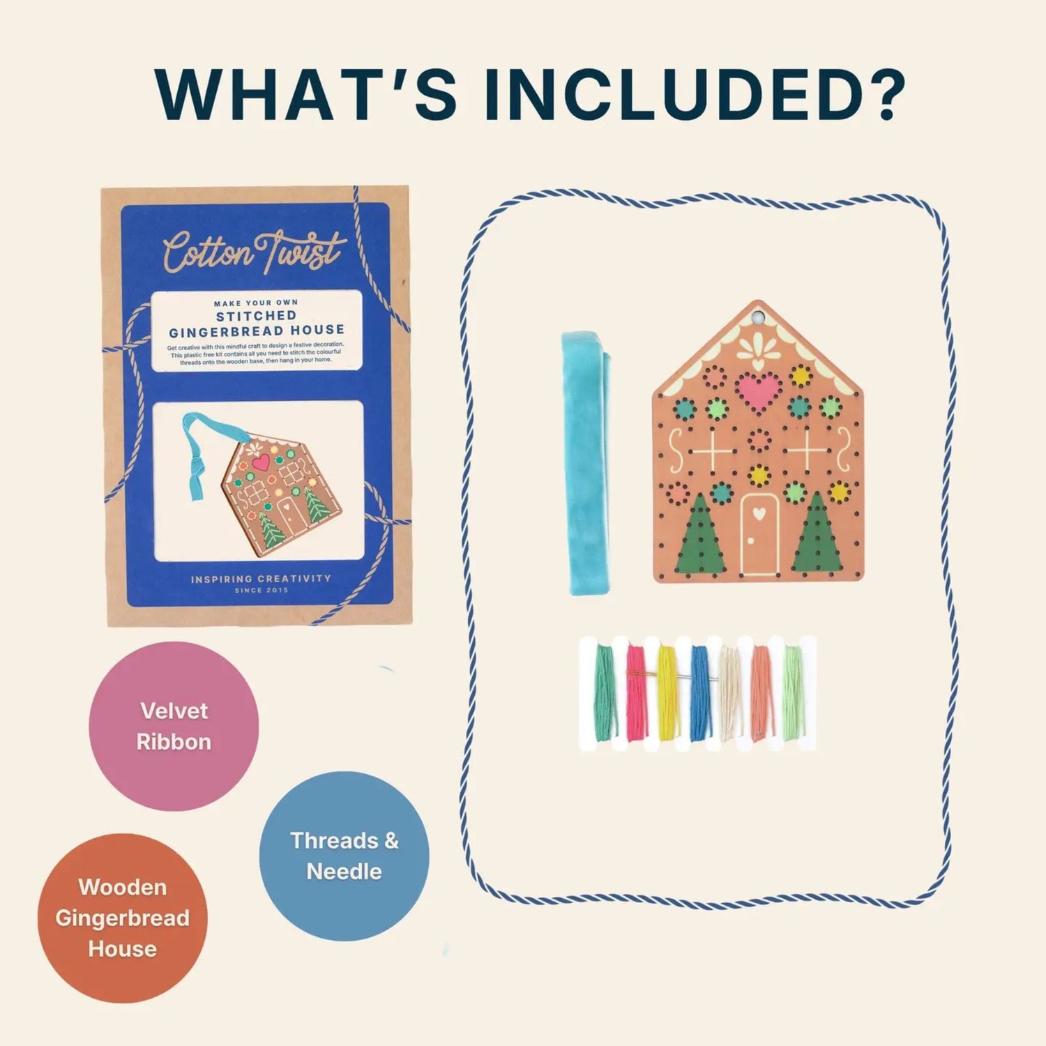 Make Your Own Stitched Gingerbread House