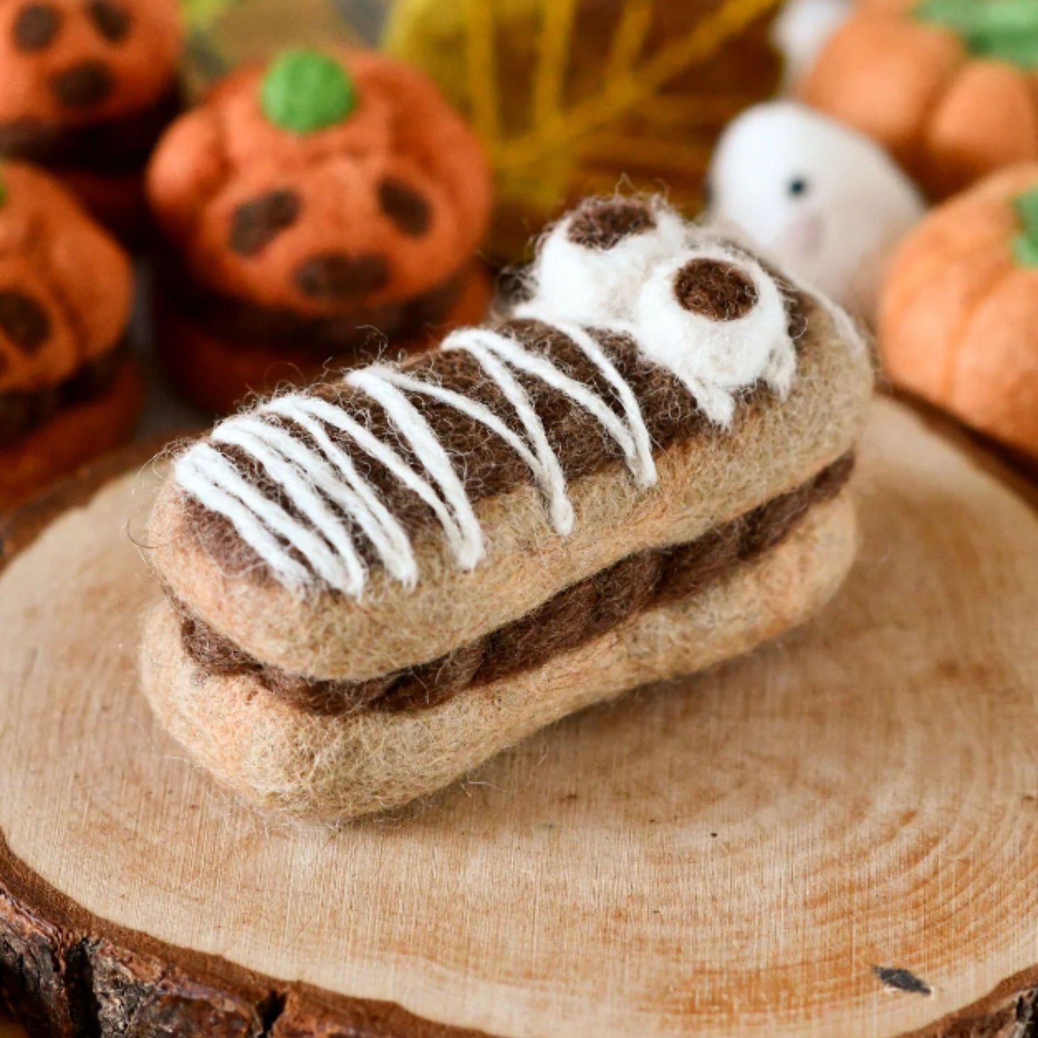 Felt Mummy Chocolate Eclair | Halloween