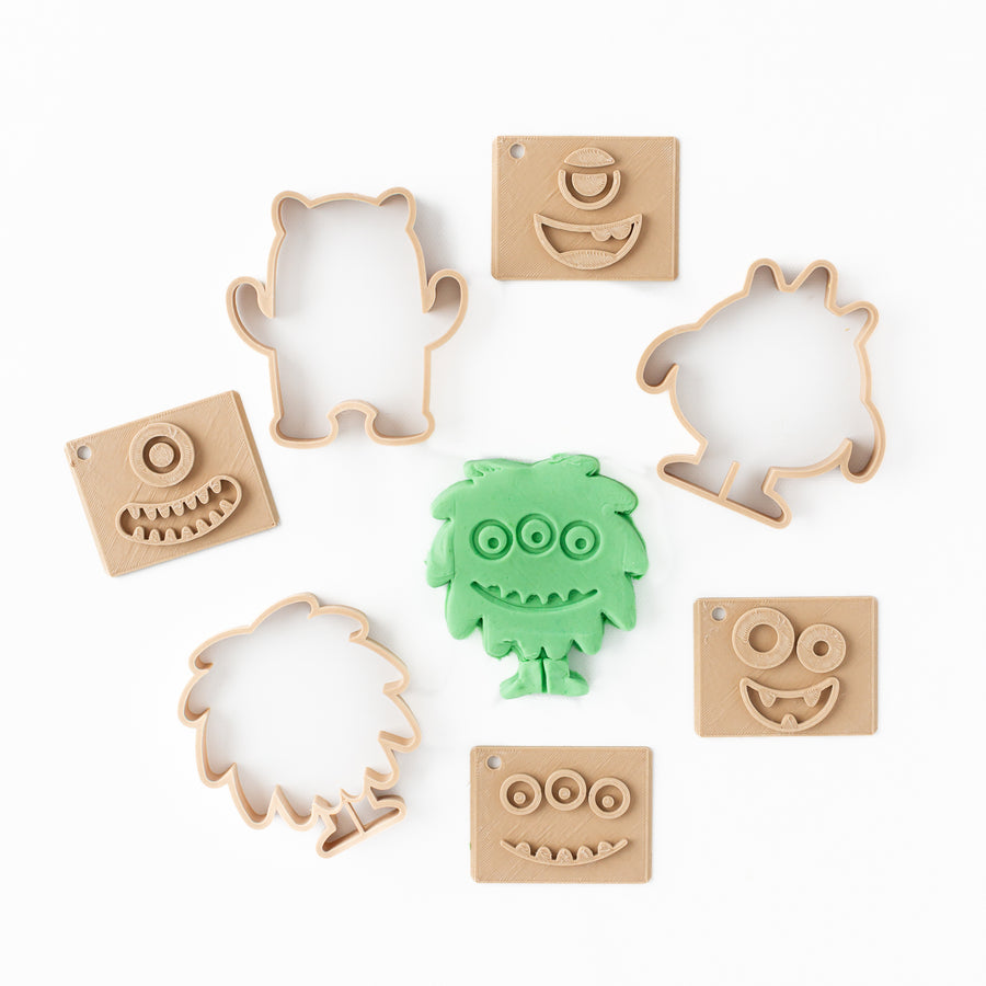Halloween Monster Eco Playdough Stamp Set (without handle)