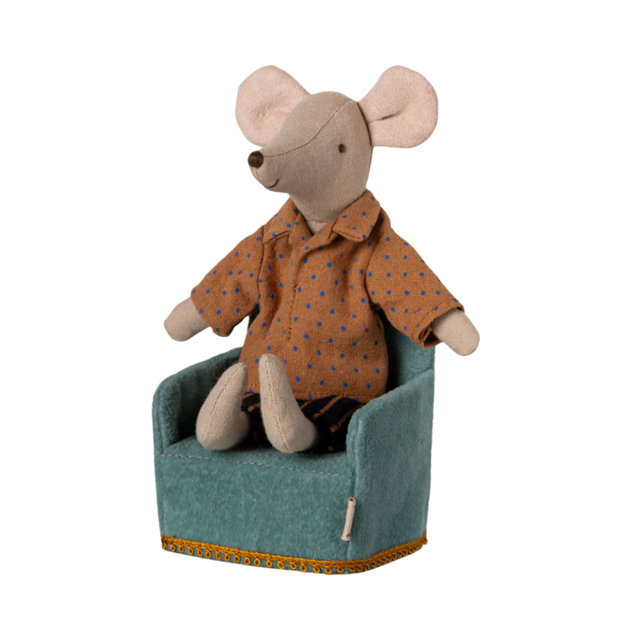 Maileg Folding Chair - Mint (Mouse)