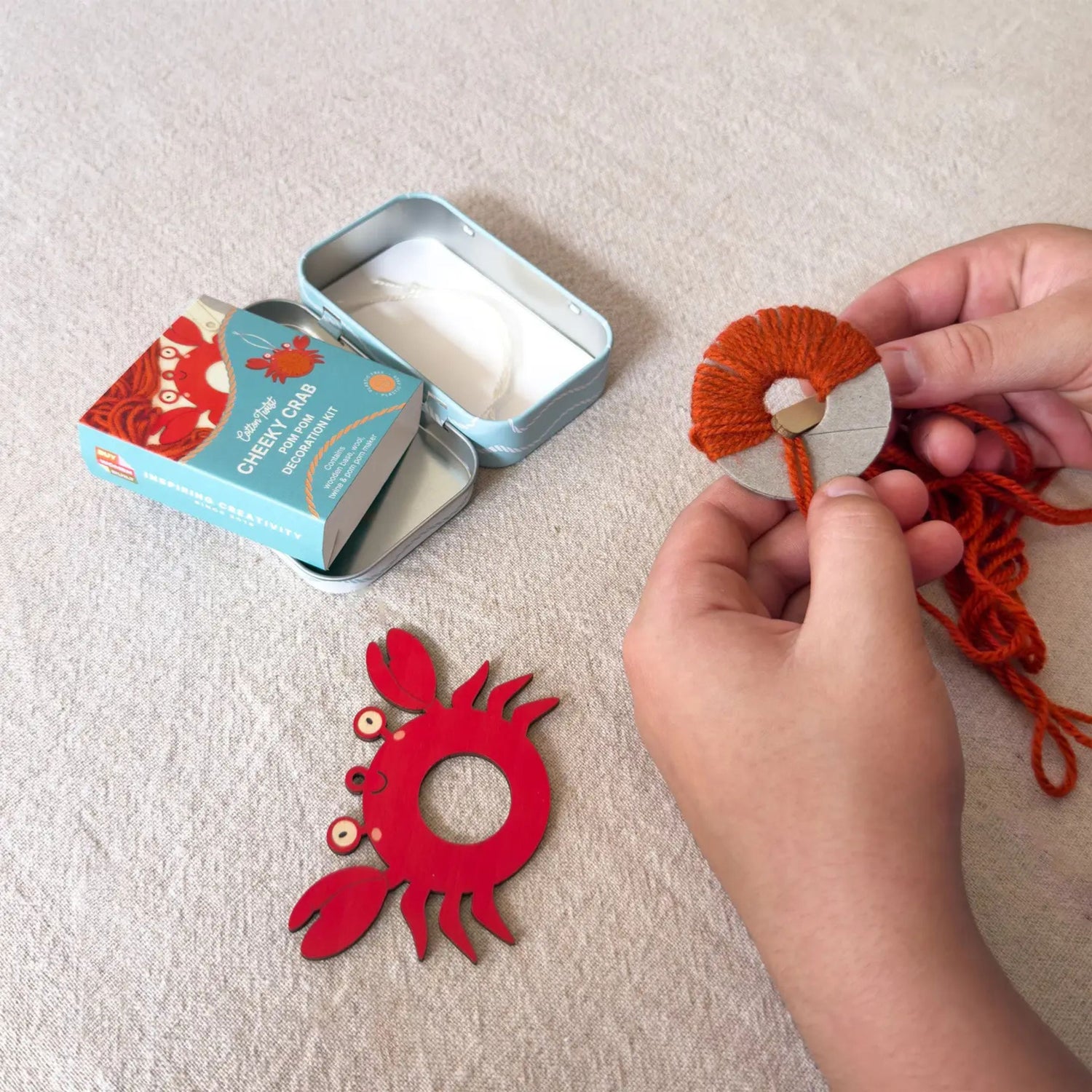 Make Your Own Pom Pom Crab Decoration Kit