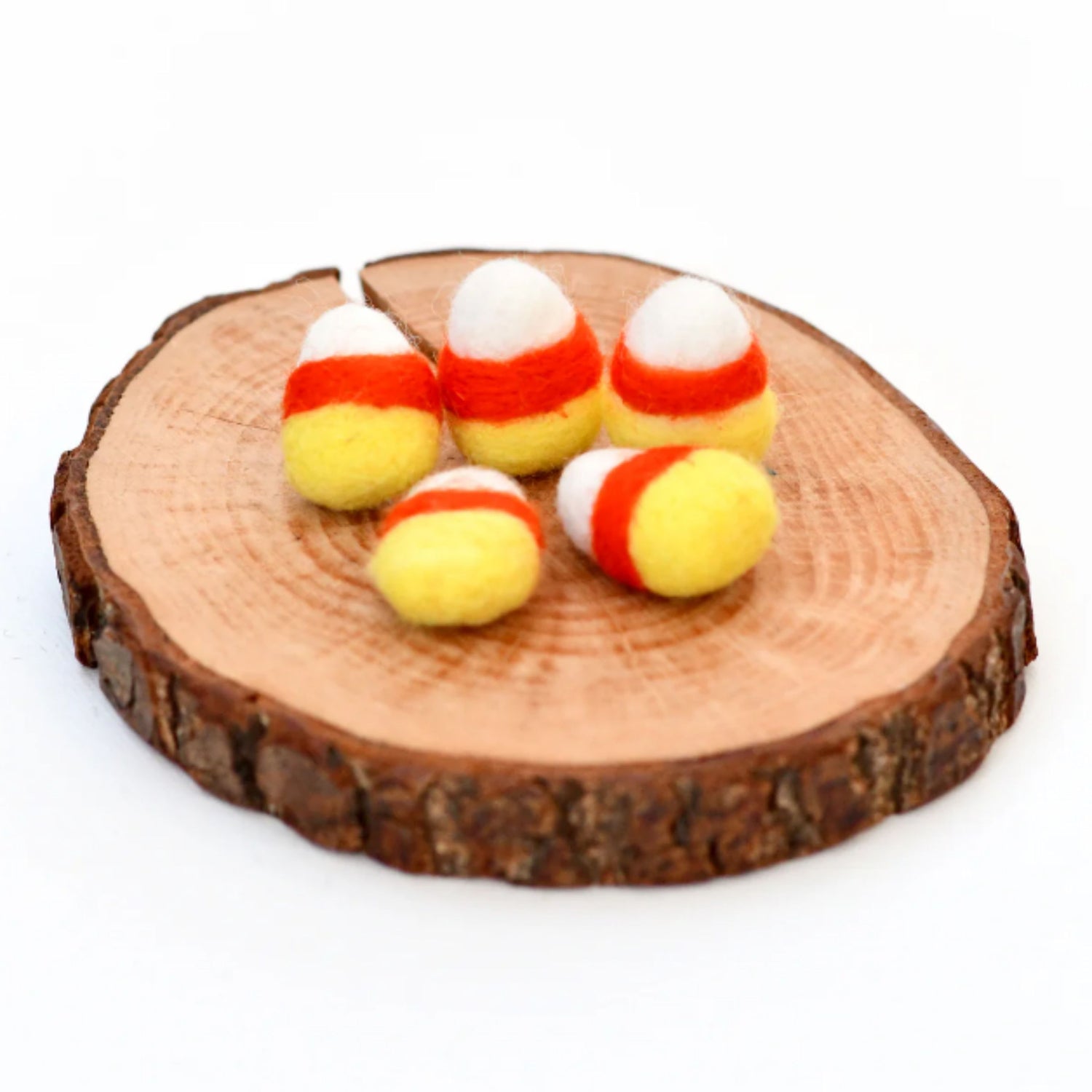 Felt Candy Corn Cones | Halloween (Set of 5)