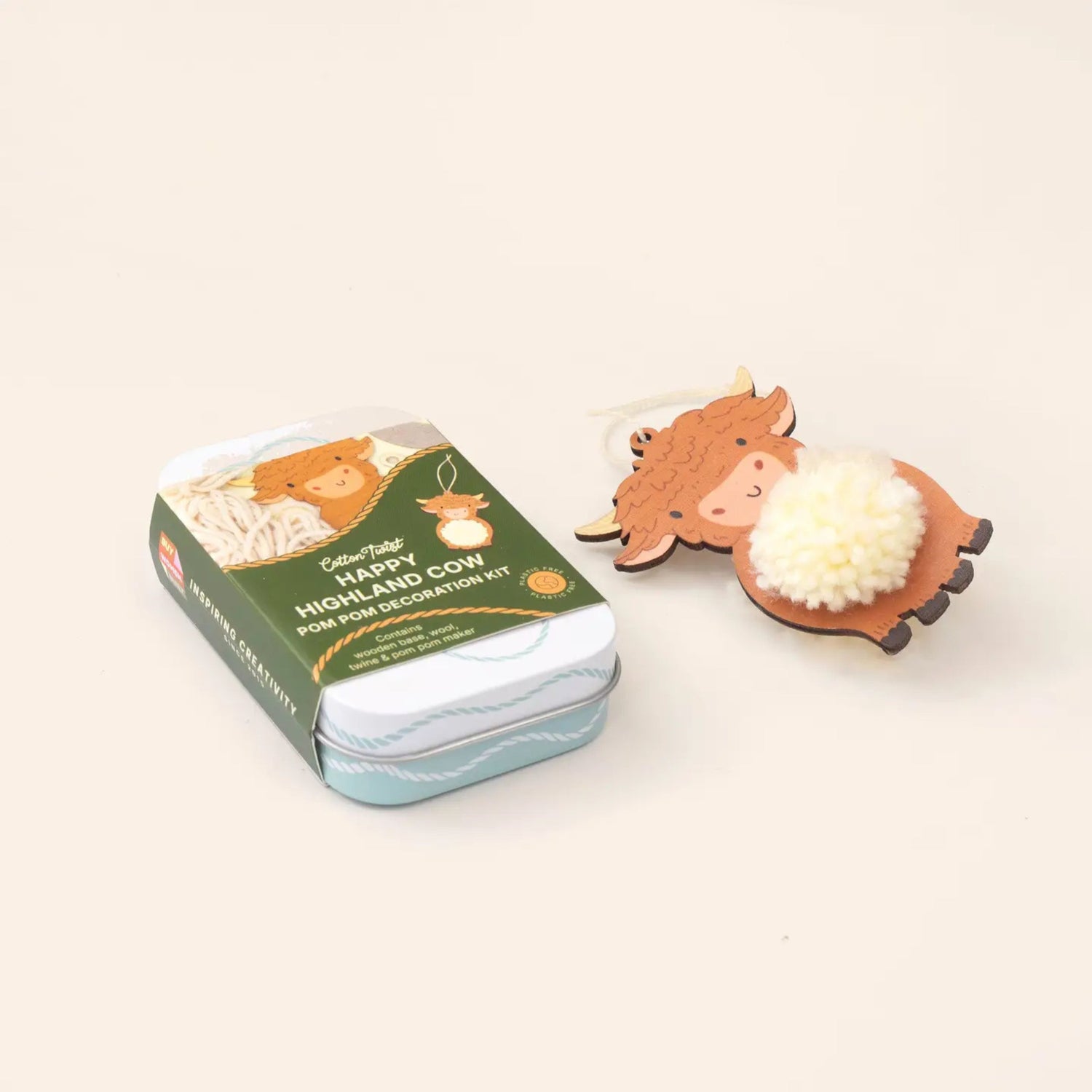 Make Your Own Pom Pom Highland Cow