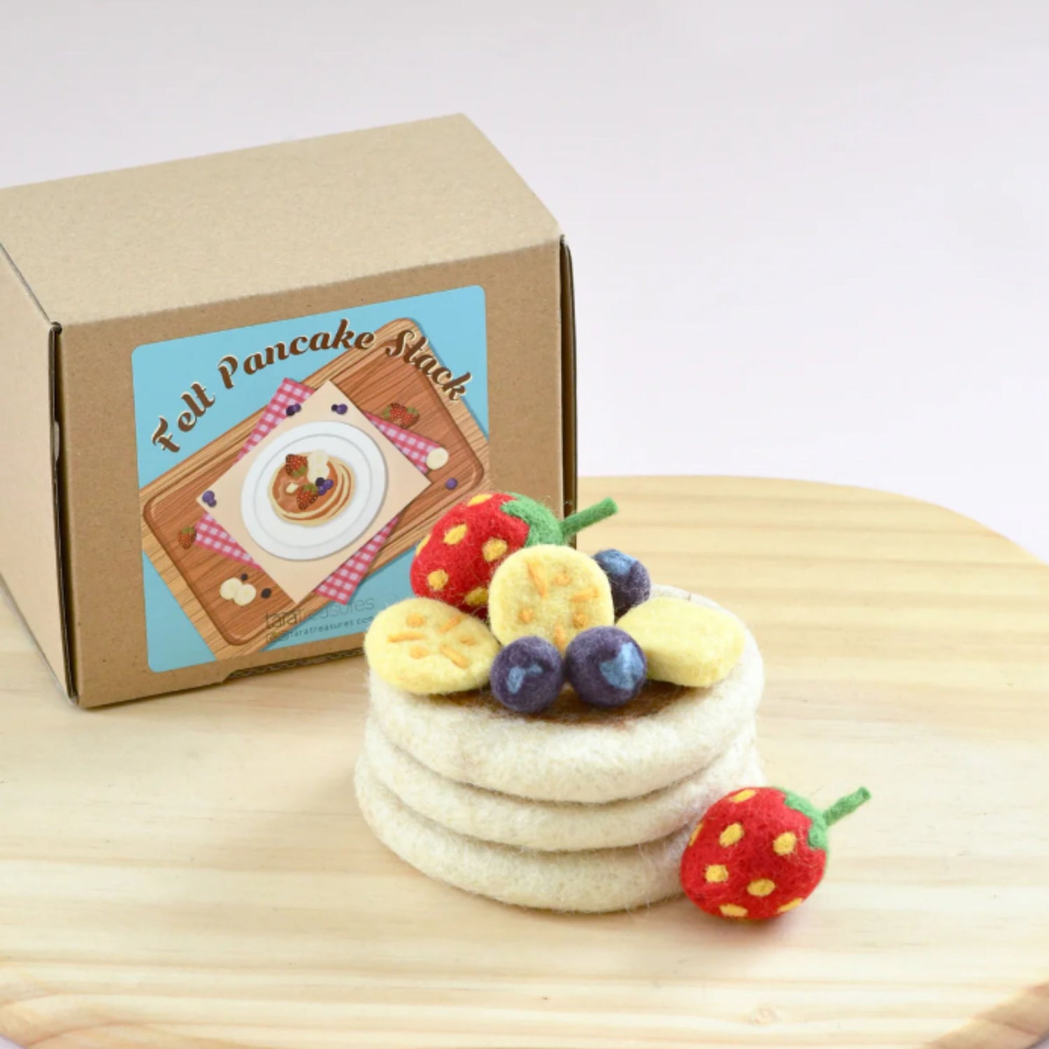 Handmade Felt Pancake Stack Play Food Set | Tara Treasures – The ...