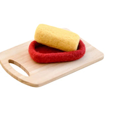Felt Butter on Dish (2 pcs) | Play Food