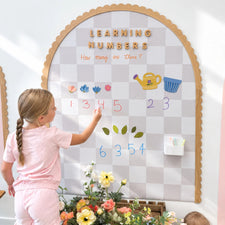 Wooden Magnetic Letters Set (60pc Set)