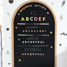 Wooden Magnetic Letters Set (60pc Set)