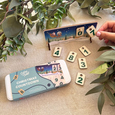 Christmas Countdown Wooden Calendar Chart