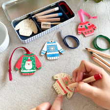 Christmas Sweater Decoration Wooden Craft Kit