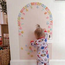 Magic Playwall - Arch Magnetic Wall Decal (Petal PInk)
